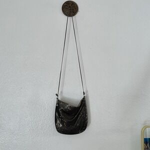 Vintage Whiting & Davis Gunmetal Mesh Shoulder Evening Y2K Minimal Glam Purse